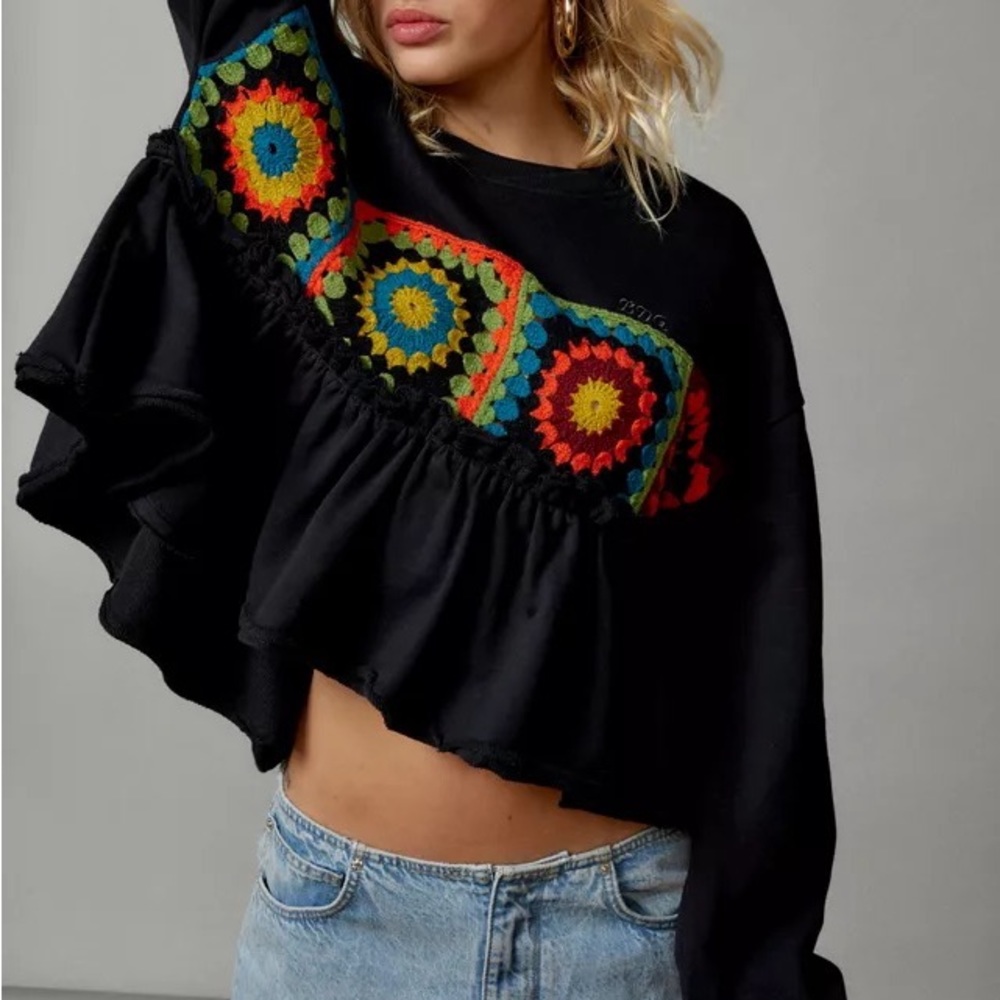Urban Outfitters BDG Babydoll Lake Crochet Top